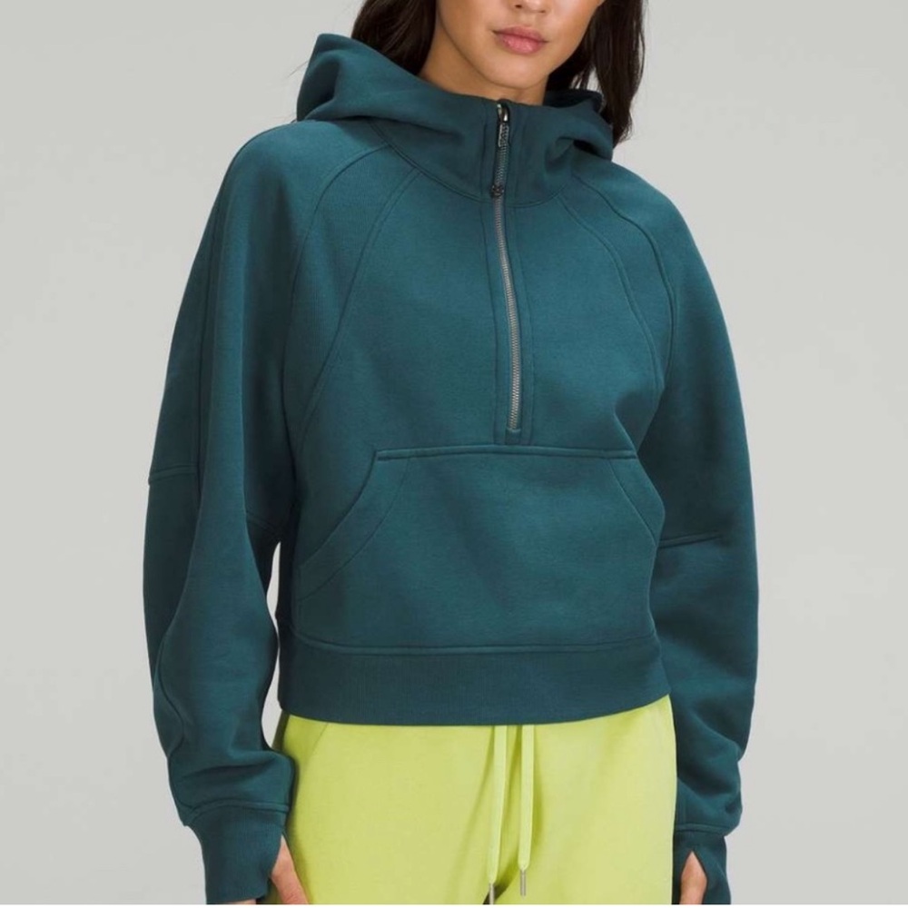 lululemon athletica Teal Half-Zip Hoodie